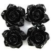 26mm synthetic coral carved rose flower beads 15.5